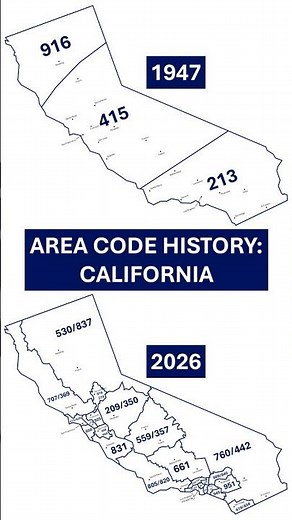 Area Code History: California #engineering #telecom