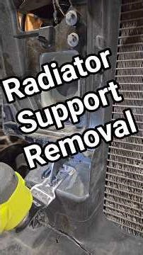 Radiator Support Removal