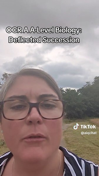 Deflected Succession: OCR A A-Level Biology Revision: Ecosystems #fyp #ocr #alevelbiologyrevision #alevelbioligy #studytok #revisewithme #learnontiktok