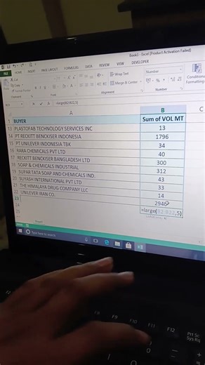 👍 Large Function In MS Excel #excel #excelfunctions #exceltipsandtricks #viralshorts