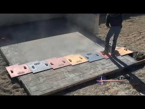 How to Use Stamped Concrete Powder Release - Brickform Antique Release - Charlotte and Raleigh NC