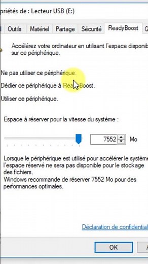Utiliser Readyboost pour Améliorer les Performances #shorts