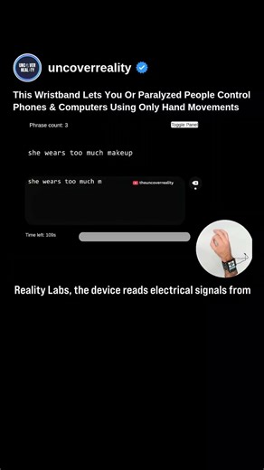 Meta Technology Let Paralyzed People Control Phones & Computers Using Hand Movements #tech #shorts