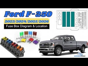 Fuse Box Location & Diagrams: Ford F-250 (2023 / 2024 / 2025 / 2026) Owner's Manual