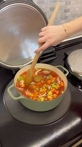 8.3K views · 34 reactions | Winter weekends are the perfect time to do some batch cooking. If you’re looking for a delicious and healthy lunch, then why not try this chunky vegetable soup cooked in the gorgeous Olivine AGA cast-iron casserole. For the recipe click the link in the bio #AGA #AGAKitchen #AGAHacks #Tips #AGACooking #BatchCooking | AGA & AGA Cookshop | Facebook