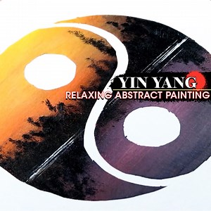 77K views · 719 reactions | Yin & Yang *SUN & MOON* Abstract Painting ☯☀ | Ray Grimes Fine Art | Facebook