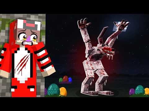 I survived the Easter Bunny Dweller in Minecraft...🐰💀