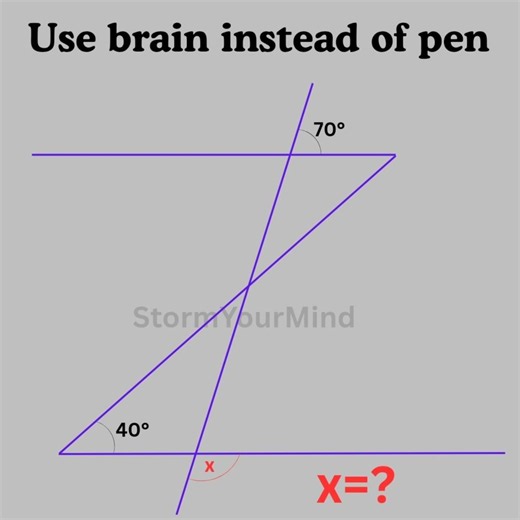 Basic mathematics Triangle problem algebra tricky problem #mathteacher #mathlover #mathfun #algebra
