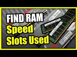 How to Find the Speed & used Slots of RAM Memory on Windows 11 PC