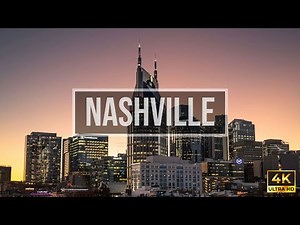 Nashville Drone Footage 4K | Aerial Views of Downtown, Broadway & Music City Skyline