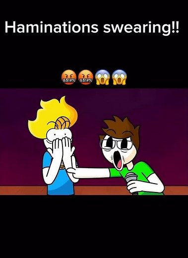 Haminations swearing!!! 😱😱🤬🤬#swearing #shorts #haminations #animation
