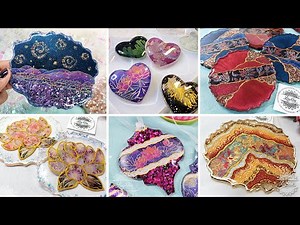 10 Surprisingly EASY Epoxy Resin Ideas using Washi Tape Stickers | Next Level DIY Resin Art