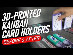 3D-Printed Kanban Card Holders for Kaizen Foam Organization