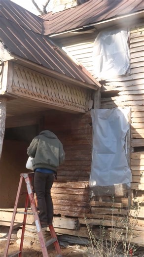 Everything Changes 😊 ￼ Full Video On Page! #diy #restoration #diyprojects #oldhouse