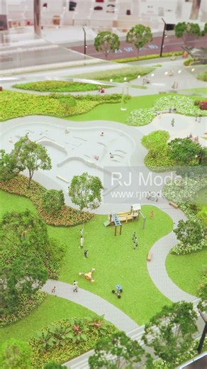 Commercial District Model #modelmaking #architecture #architecturalmodel