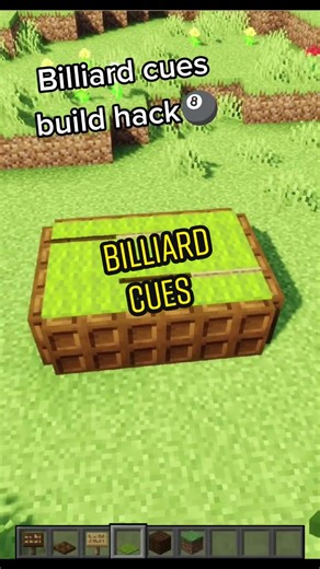 How to Build Billiard Cues in Minecraft: Easy Hack Tutorial