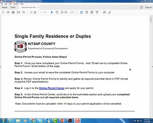 Log into the Online Permit Center and Apply for your Building Permit