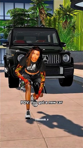 POV: You Got A New Car in the Sims 4 | Dance Animations | KingBlackCinema | Back Benz TikTok #sims4