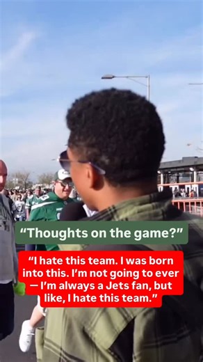 Jets fan had an opportunity to share thoughts on the game and said his piece (via @dandremac) | SportsCenter