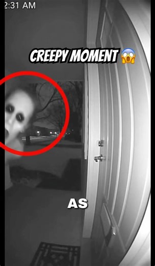 Doorbell Camera Caught Something Not Human 😳#creepy