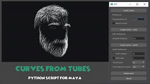 [Maya] Curves From Tubes