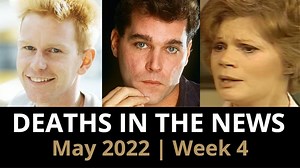 In this week's episode, we take a brief look at the most recent headline obituaries and touching condolences, including ER: The Series actor John Aylward, Goodfellas and Field of Dreams star Ray Liotta, Star Wars Death Star designer Colin Cantwell, "Survivor:Thailand” runner-up Clay Jordan, “Guiding Light” actress Lee Lawson, and Depeche Mode keyboardist Andy Fletcher. | Legacy.com