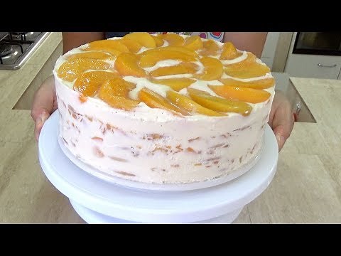 COLD PEACH CAKE / DELICIOUS AND AFFORDABLE / Silvana Cocina ❤