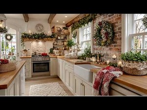 Red Christmas Kitchen 2025 in Small Spaces | Perfect Storage & Gorgeous Festive Decor