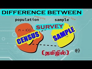 Difference between Census Survey and Sample Survey | தமிழில் | RESEARCH METHODOLOGY
