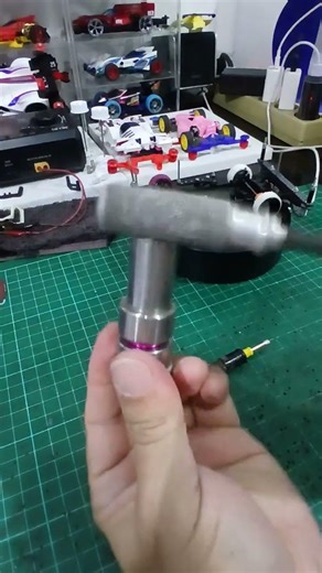 pasang bearing roller , press laher kancing loler , how to install bearing into tamiya roller