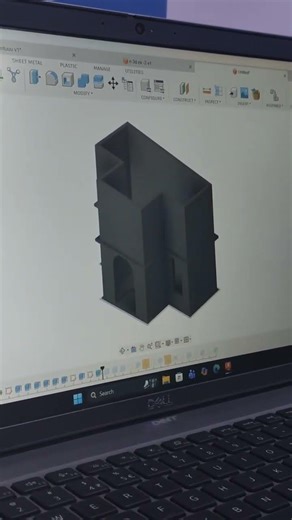 fusion 360 // 3d modeling house creates step by step #shortvideo