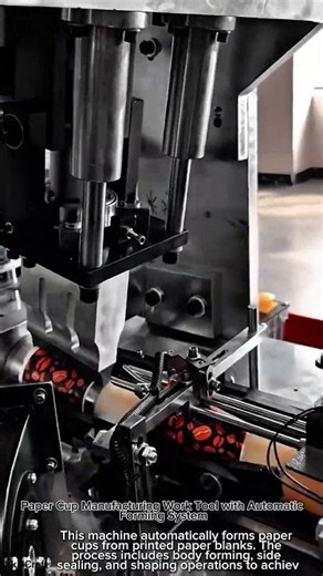 Paper Cup Manufacturing Work Tool with Automatic Forming System #worktool