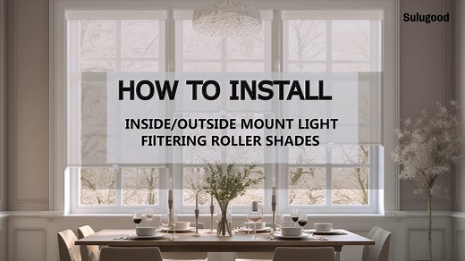 Watch Install Instruction of Sulugood Roller Shades on Amazon Live