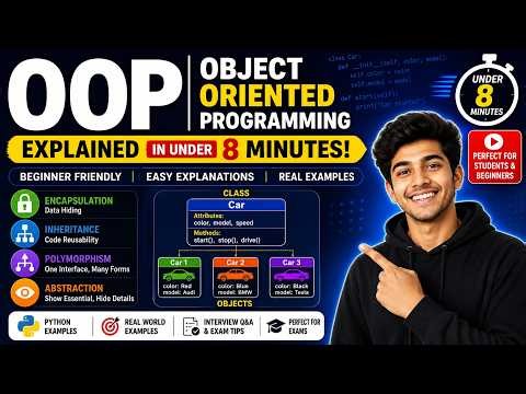 Learn Object-Oriented Programming (OOP) in Under 8 Minutes | Complete Beginner's Guide (2026)