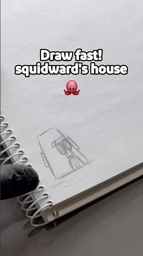 How to Draw Squidward's House | EasyDrawing Tutorial🐙 #drawing