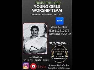 Morning Worship || Second section || 31-3-26 || @ 6am || Message By Sis. Ruthu, GHM, Patna.