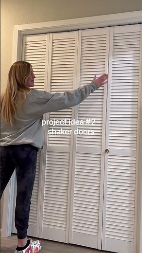 Two Easy Ideas to Upgrade Old, Boring BiFold Doors! #diy #bifolddoors #homeimprovement #tutorial