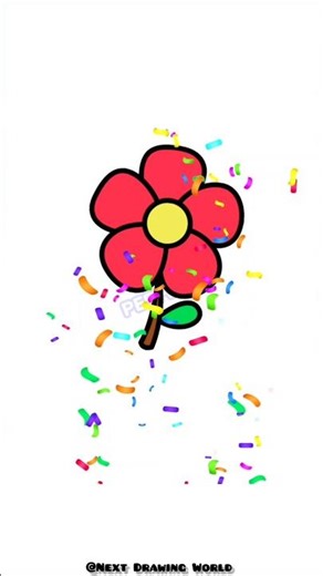 The WORLD'S EASIEST Flower! 🌸 You Must Try This! ✨ #art #drawingtutorial #flowerdrawing