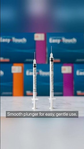 Discover Comfort with Easy Touch U-100 Insulin Syringes