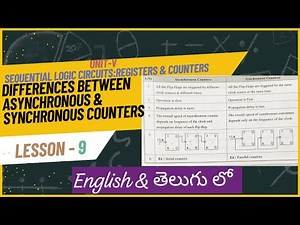 Differences between Asynchronous & Synchronus Counters