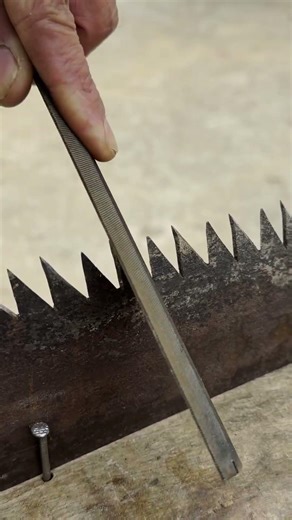 Pro Tip: Sharpening Saw Teeth with a File for Better Cuts!