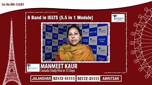 Best wishes to Manmeet Kaur. She obtained #Canada #StudyVisa with...