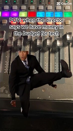New equipment perhaps? 🤨 #theatre #tech #techie #acting #actor #director #funny #memes #edit