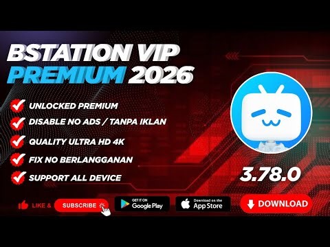 ( Bstation Vip Premium ) BiliBili Vip Premium Tahun 2026 Unlocked Access Premium | Sub Indo