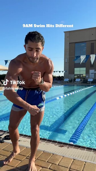 9AM sun, cold water, Ja Rule, perfect morning #morningroutine #swimlife #outdoortraining #jarule