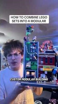 how to combine your lego sets into a custom modular building!! #lego #legocity #legomarvel #legomoc