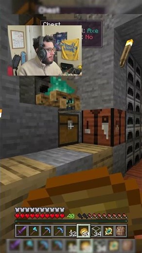 Geno gets visited by an unexpected guest in Minecraft