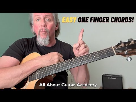 One Finger Guitar Chords You Can Play Now | EASY Beginner Guitar Tutorial | 5 Easy Guitar Chords