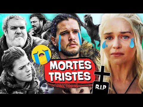 10 MORTES mais TRISTES de GAME OF THRONES! ☠️⚰️