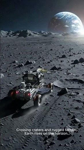 Epic Lunar Rover Journey 🌕 | 15s Cinematic Space